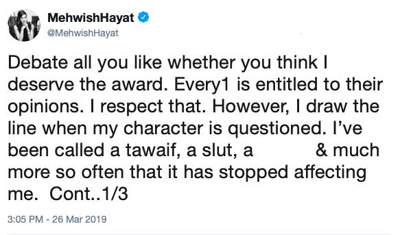 Pakistani actress trolled for receiving a national award