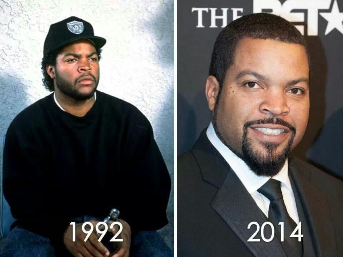 Ice Cube then and now