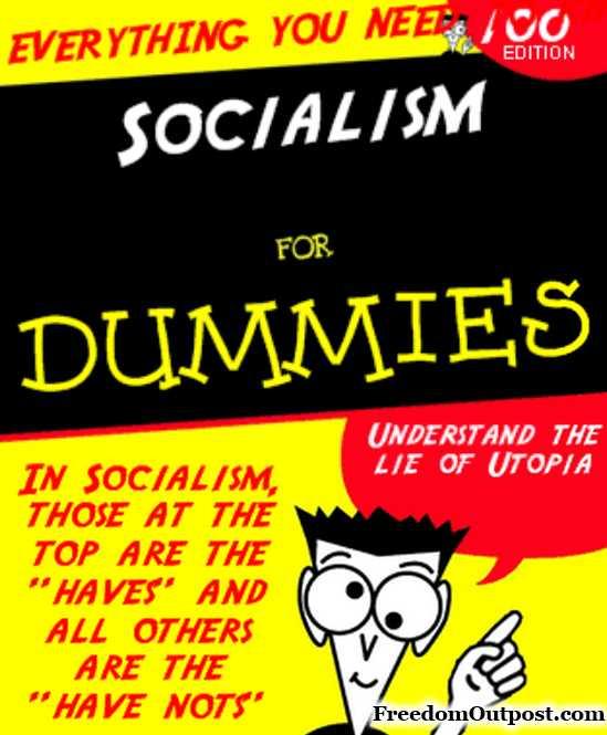 Socialism: An Idiots guide for the idiots who think socialism does not exist