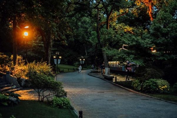 There are many parks where you can go for a bit of exercise or a spot of reflection on life and the Universe.