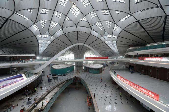 Beijing Daxing International Airport, Interior View.