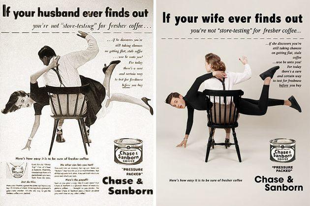 A feminist remake of 1950s sexist ads