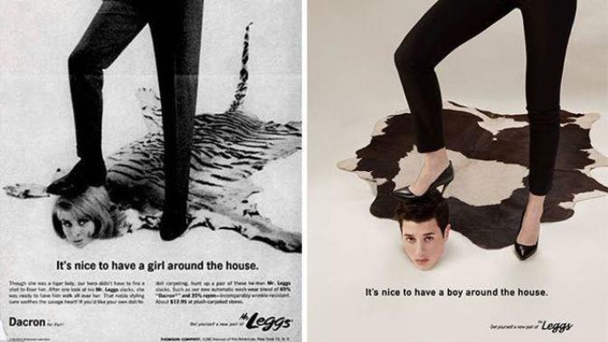 A feminist remake of 1950s sexist ads