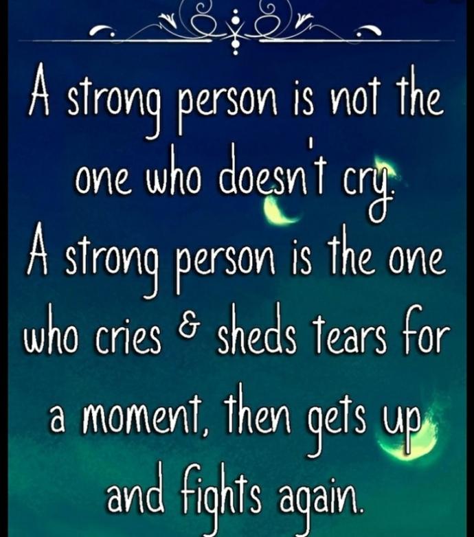 For the guys, Crying and being openly emotional is 100% okay <3