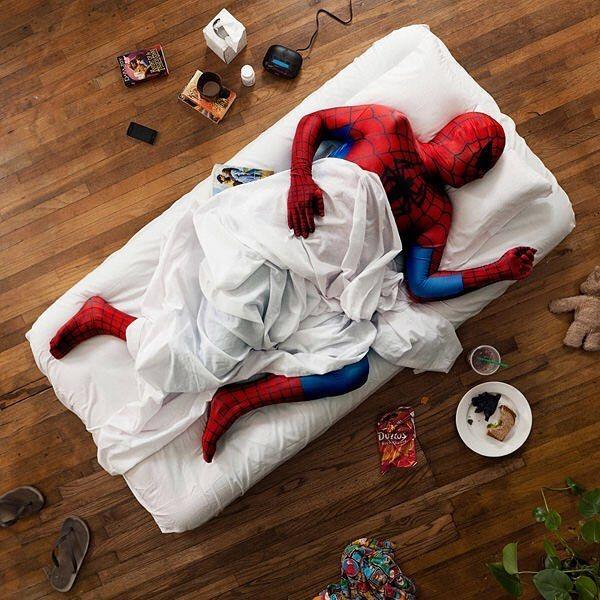 Spidey Sleeping 😂