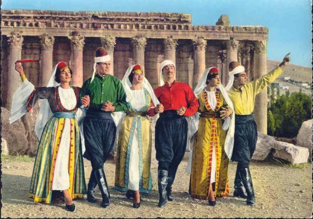 Lebanese Maronites in traditional grab