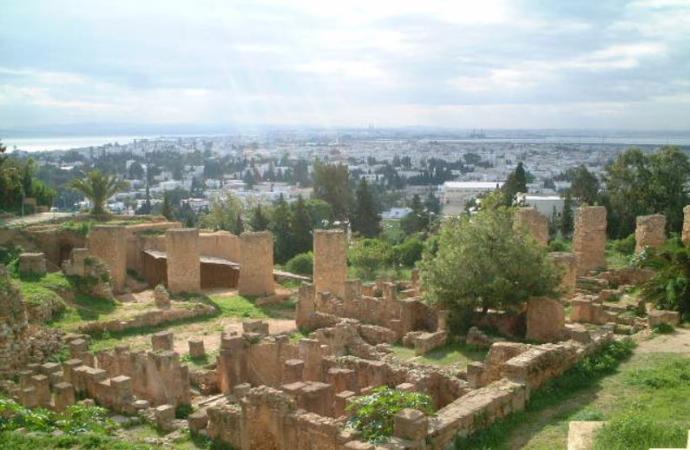  I live in a town overlooking the most important ancient city of the western Mediterranean before it got destroyed by Rome.