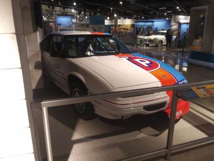 Comparing a regular Pontiac Grand Prix to a race car version