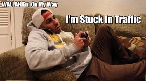 He shouldnt be mad if shes late to pick him up next time.