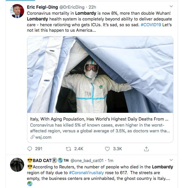 Doctors in Lombardy are literally deciding who will live and who will die.