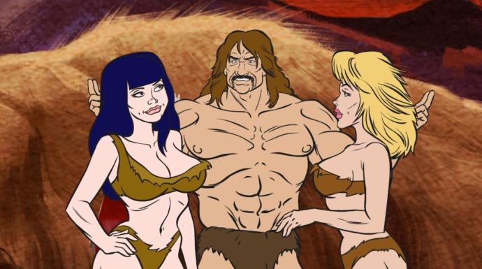 The women are all strippers, plus dragons