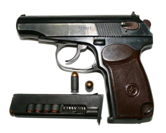 Makarov pistol.