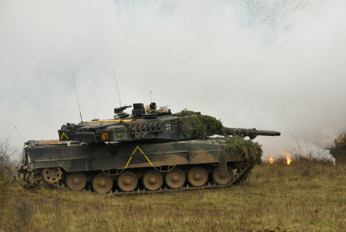 German leopard II tank