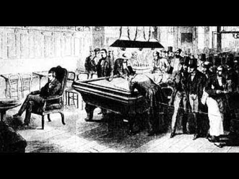 An artists rendering of Paul Morphy in action.