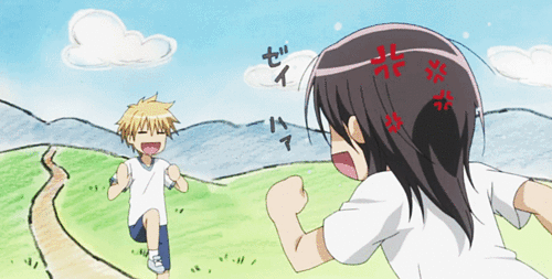 Kaichou wa maid sama, also what people look like when jogging 2 metres apart