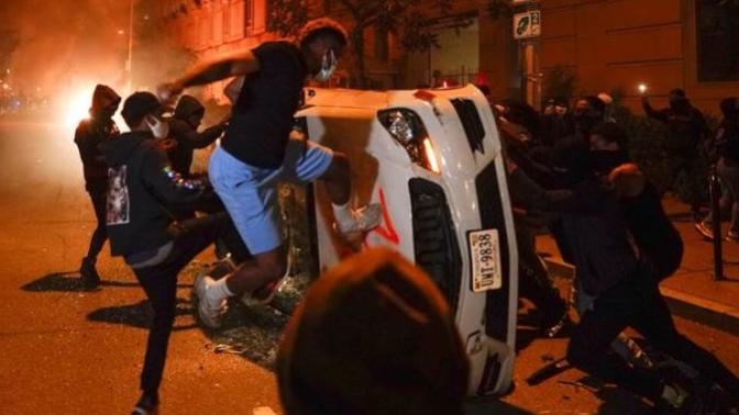 No Floyd's killer is not a racist. It is laughable to suggest that these riots are justified.