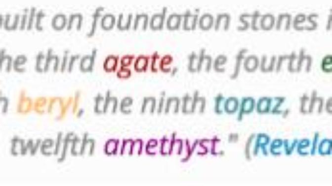 MyTake on the 12 Stones of Revelation in KJV 21:19-20 - Bible Talk
