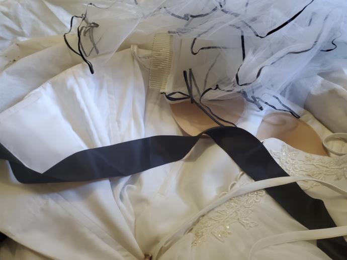 My wedding dress hidden corset