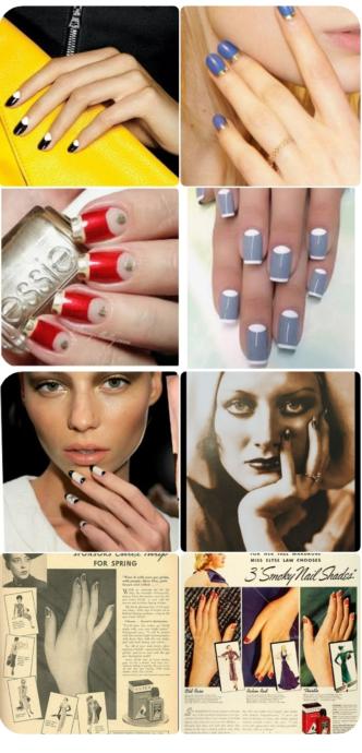 Ladies would you do a retro lunar manicures from the 1920/40s now known as half moon nails? A little nail polish history.