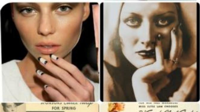 Ladies would you do a retro lunar manicures from the 1920/40s now known as half moon nails? A little nail polish history.
