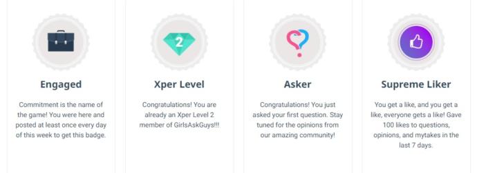 Badges, Xper and Other Features of this Site