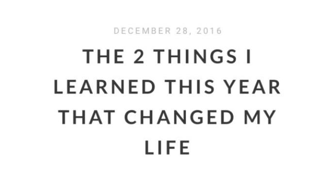 Two things I learned Over the Holidays about God