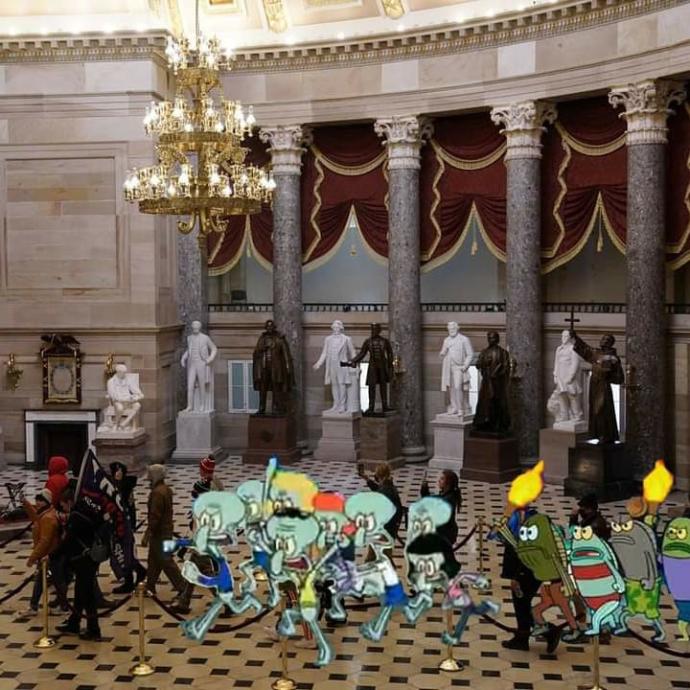 The US Capitol crisis as told in Spongebob Memes