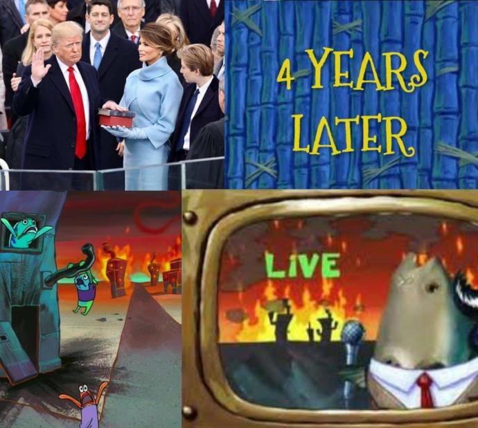 The US Capitol crisis as told in Spongebob Memes