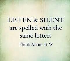 sometimes we just need someone to listen and not say anything