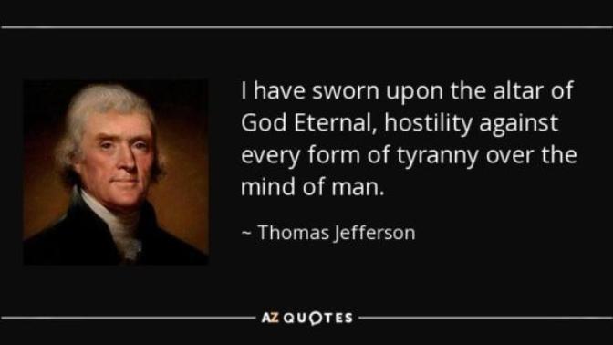 The immediate fate of a nation: Give me liberty or give me death!