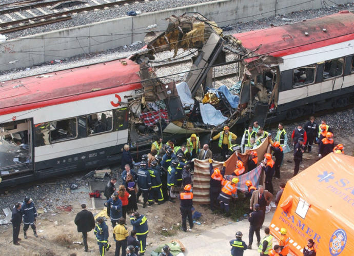 Madrid Train Bombing, March 2004. 192 dead.