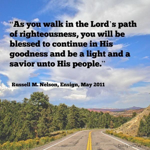 The path to Righteousness I had in a dream with Jesus.