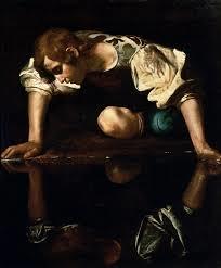 Narcissus sees himself instead of the water, the trees, the animals, the people