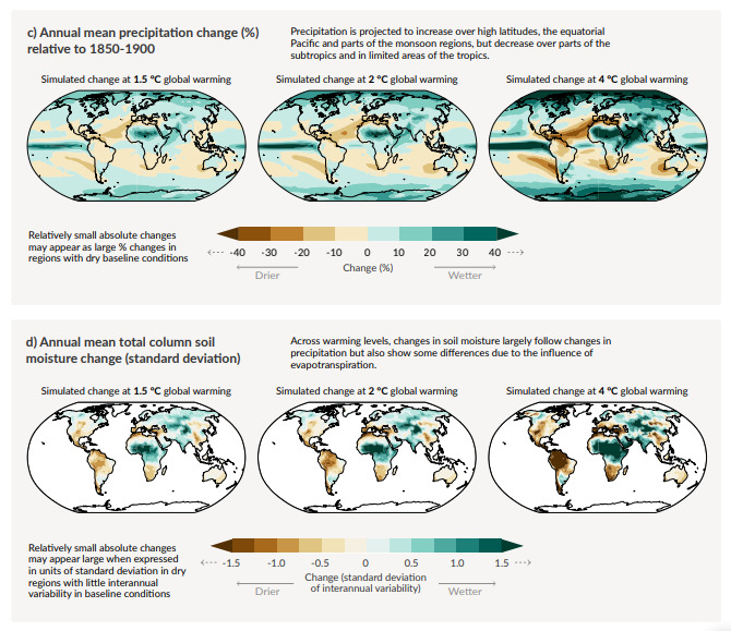 Increased flooding, hurricanes, and tornados, in other areas