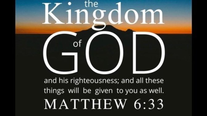 How I understand Matthew 6:33