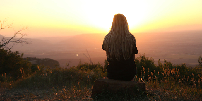 Sunset Alone