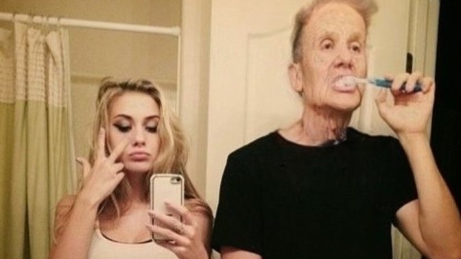 My grandfather was the one who basically raised me.