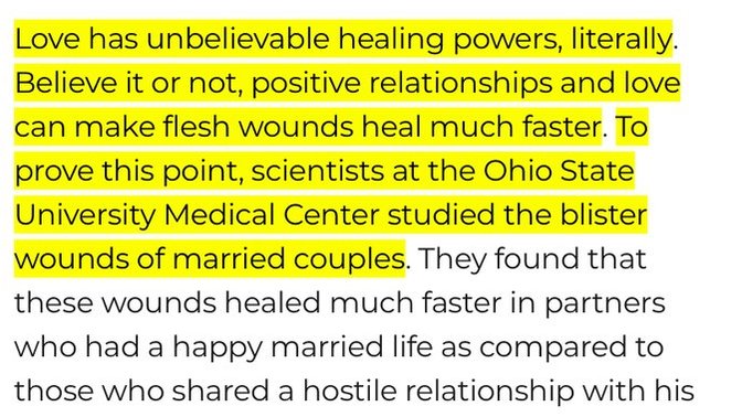 The Healing Properties of Love