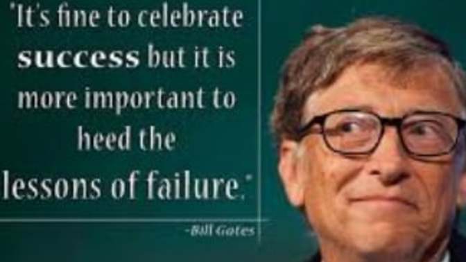 Why failure is nothing to be ashamed of