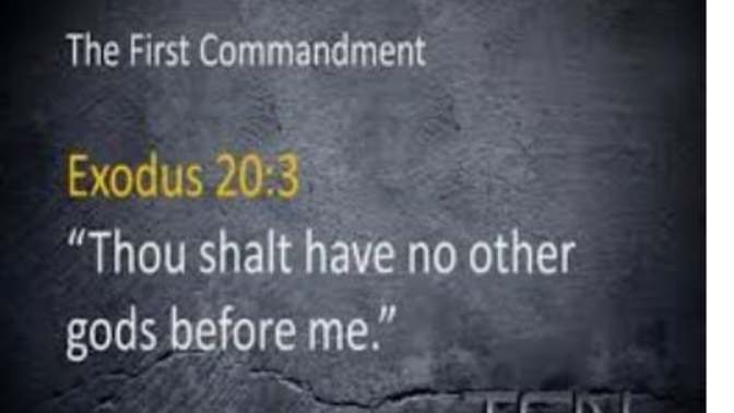 How the first commandment relates to television