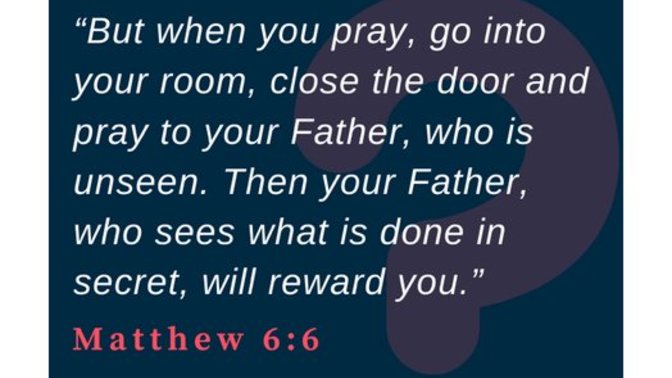 What the bible says about publicized faith and godliness