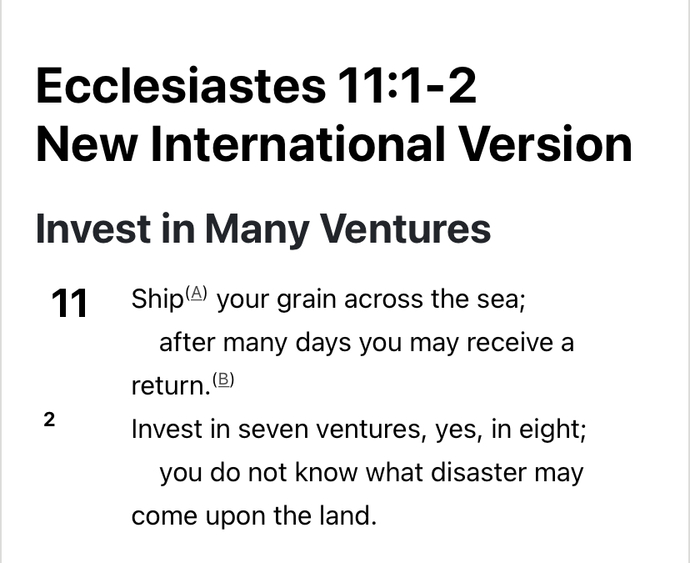 What the bible says about taking chances