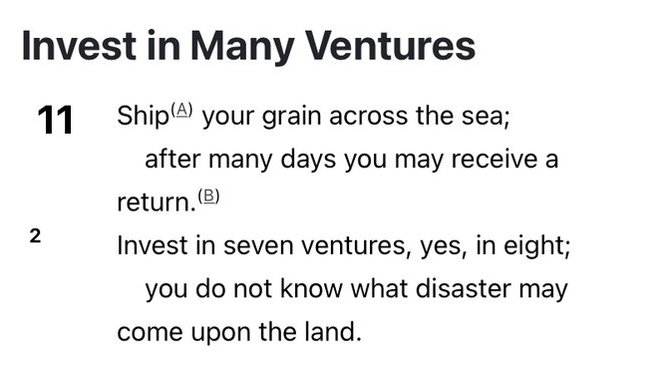 What the bible says about taking chances