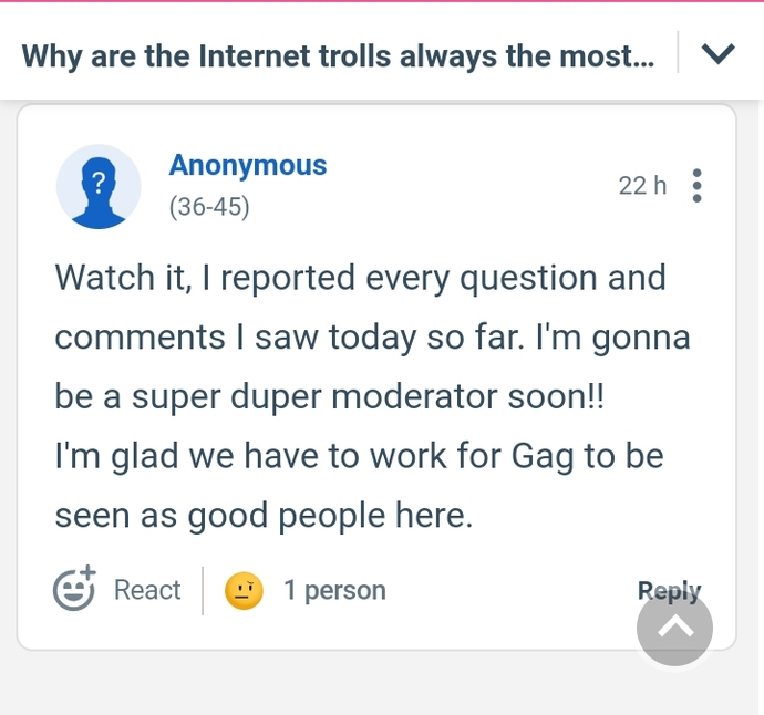 About your Moderator Team!