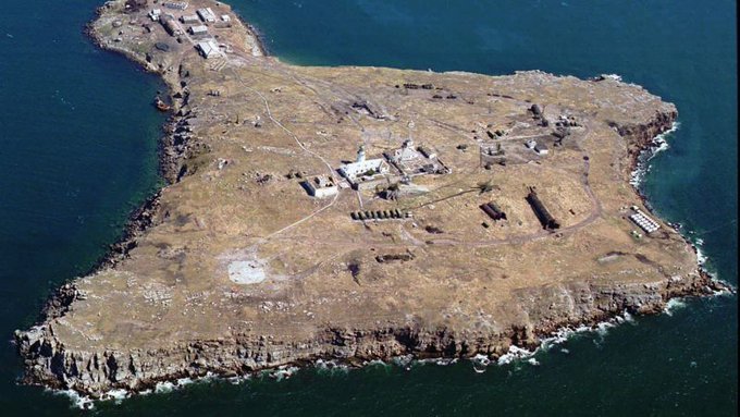 Heres the tiny Island known as Snake Island in the black sea where these men stood their ground!