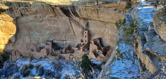 Ruins on a cliff