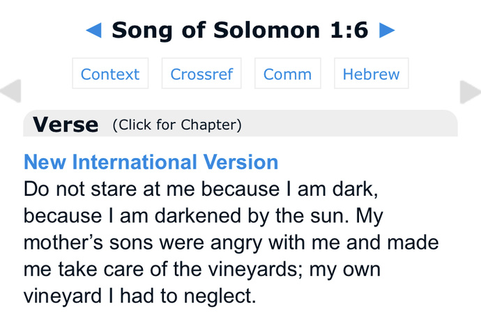 What we can learn from Song of Songs 1:6