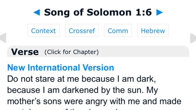 What we can learn from Song of Songs 1:6