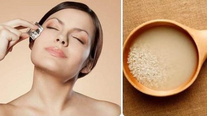 The skin will look very young, this is how to use Rice Water Ice Cube