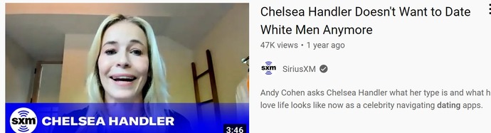 Chelsea says she will only be dating black now due to systemic racism